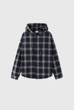 Bear Wrinkle Check Hood Shirt