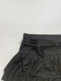named strap frill skirt