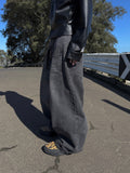 Solar Double Belt Denim Pants