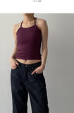 Ponz Ribbed Halterneck Sleeveless