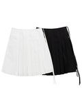 (W) Has Pleats Wrap Skirt