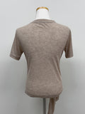 Mono Wrap See-through Short Sleeve T-shirt