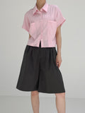 New Tapt Big Pocket Cropped Shirt