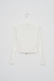 (W) Xin High Neck Knitted Zip Up