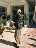 Ombre Pigment Check Shirt