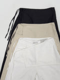 Lace Wrap Balloon Fit Wide Pants