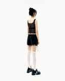 Halter Strap Plaid Sleeveless