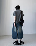Gran Curved Bermuda Denim
