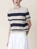[Premium] Len Stripe Linen Knit