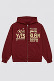 Rois Lettering Hooded Zip-Up