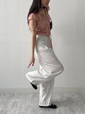 Yuke String Crop Blouse