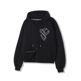 Rubber Stitch Hood Zip-Up