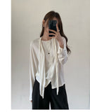 Biolle Tie Cardigan T-shirt