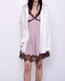 Sharala Slip Lace Bustier One Piece