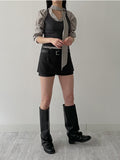Ribbed sleeveless top