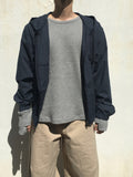 Dewey Check Crop Hood Windbreaker