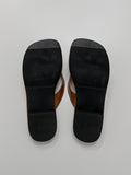 Stitched Leather Flip-flops Slippers