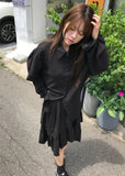 TIERED COTTON SKIRT