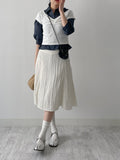 Tartan Check Three Quarter Crop Shirt