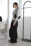 Martin incision black jeans