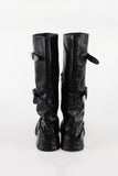 Riding Scene Leather Long Boots