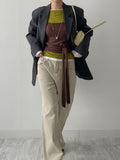 Boatneck Tencel See-Through T-Shirt
