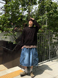 Koo Diagonal Cargo Bermuda Denim