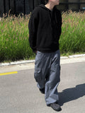 Two Button Warmer Hood Knit