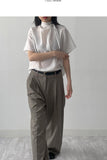 Carmen tie short sleeve blouse