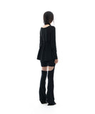 Layered Paneled Skirt Shorts