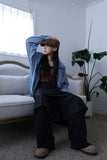 Lil over denim shirt