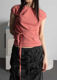 SOFT SHIRRING HALF TOP