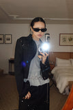 Rivet Crop Denim Jacket
