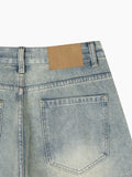 Distressed Bermuda Denim Pants