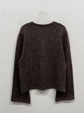 Cuffs Wool Knit T-Shirt
