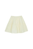 PRTN) Pintuck Flare Mid Length Skirt