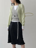 Jacquard satin midi skirt