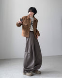 Streak Curve Wide Pants