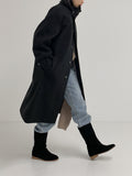 Big Collar Hidden Overfit Balmacan Coat