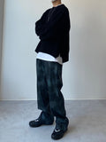 Side Zipper Round Knit