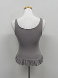 Frill U-neck Sleeveless