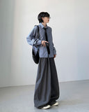 Mason Pintuck Wide Slacks