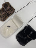 Toggle Fur Mini Crossbody Bag