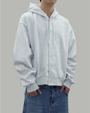 Rud double-button hooded zip-up