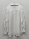 Water Stripe See-through Blouse