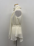[Strap SET] Dite Chiffon Halter Neck Sleeveless Blouse