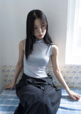 MOCK NECK SLEEVELESS