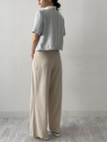 Launer Pocket Two-Tuck Wide Slacks