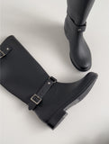 Merry Two-Buckle Long Rain Boots