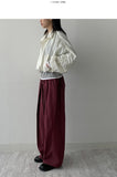 Shirring Raglan Nylon Jumper